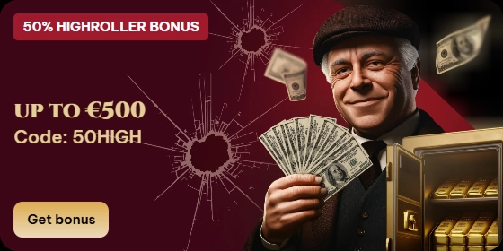 Spinogambino Casino 50% highroller bonus up to €500 with code 50HIGH