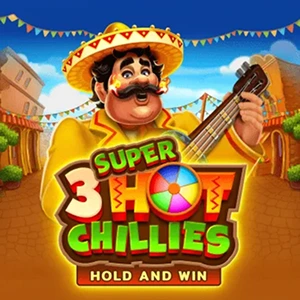 3 Hot Chillies Hold and Win slot game with mariachi musician