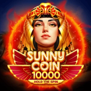 Sunny Coin 10000 Hold the Spin slot game featuring an Egyptian queen